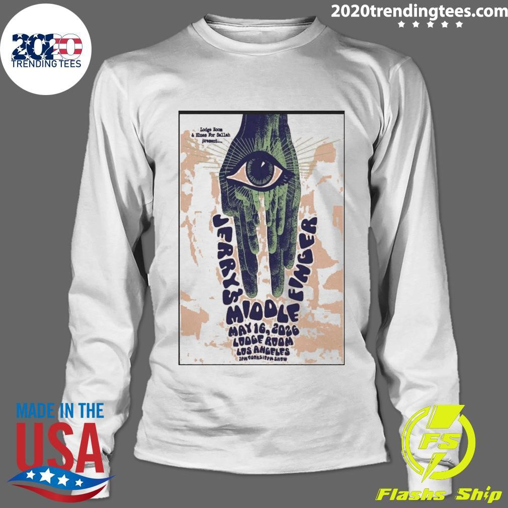 Jerry’s Middle Finger May 16 2026 Los Angeles Poster Shirt