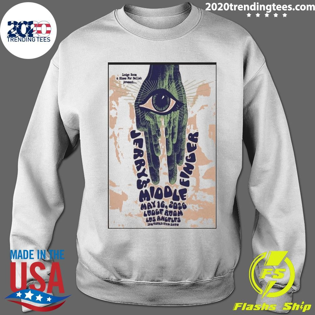 Jerry’s Middle Finger May 16 2026 Los Angeles Poster Shirt