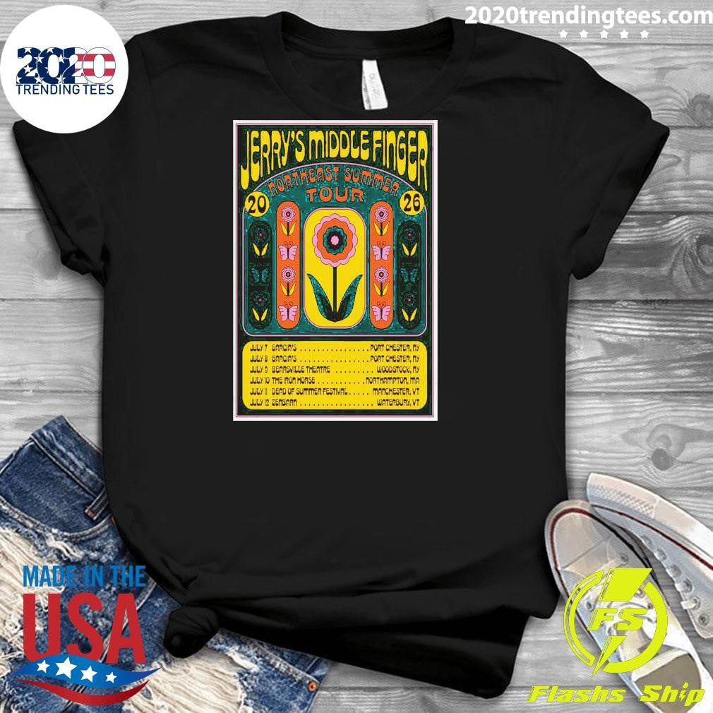Jerry’s Middle Finger Northeast Summer Tour 2026 Shirt