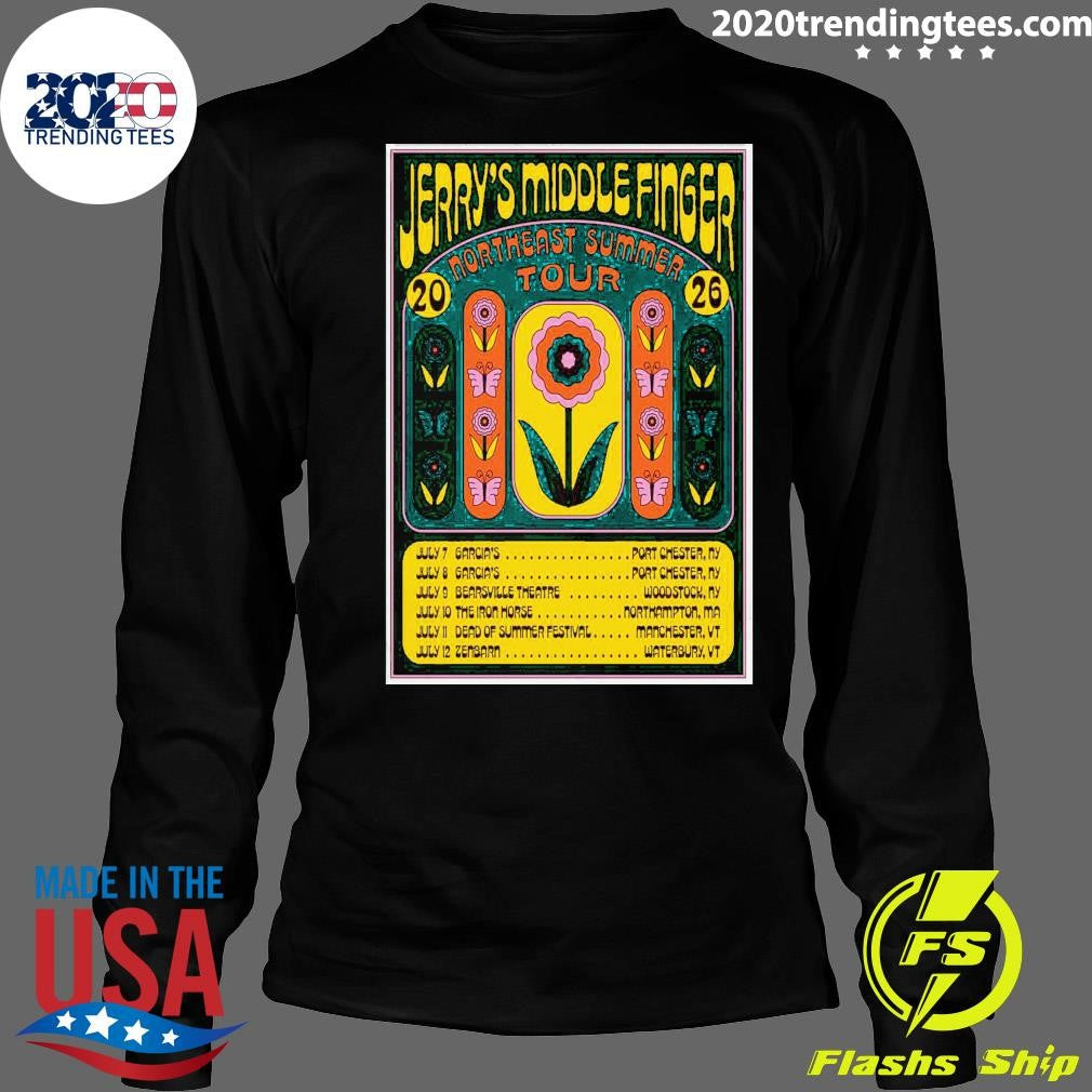 Jerry’s Middle Finger Northeast Summer Tour 2026 Shirt