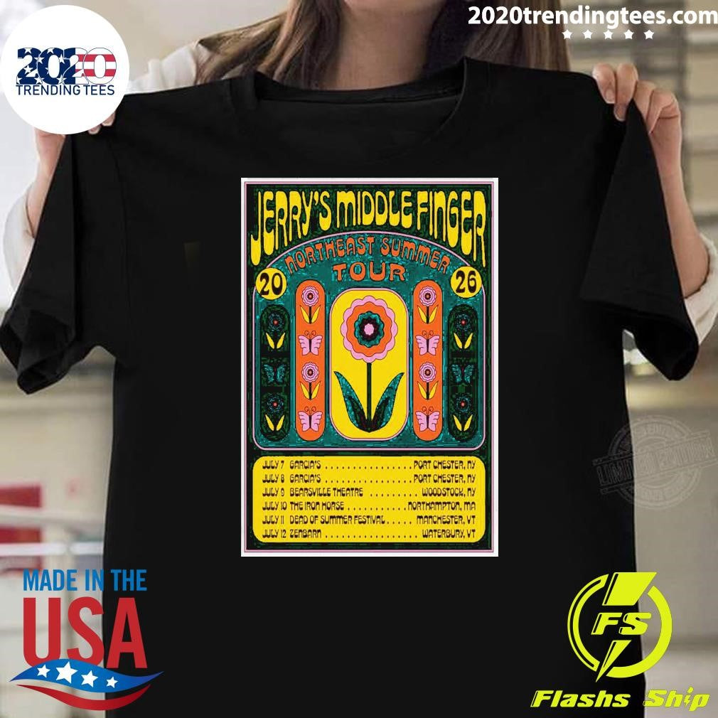 Jerry’s Middle Finger Northeast Summer Tour 2026 Shirt