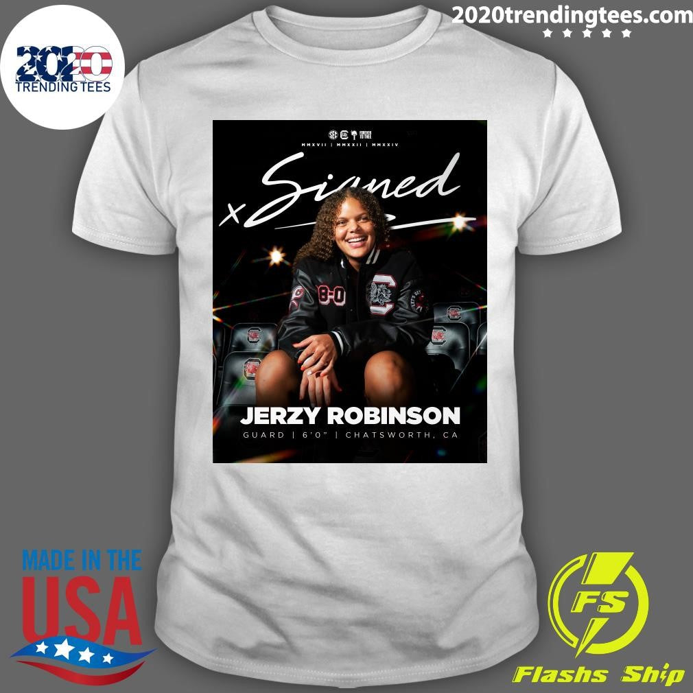 Jerzy Robinson Signs with Gamecocks Chatsworth, CA Signature Shirt