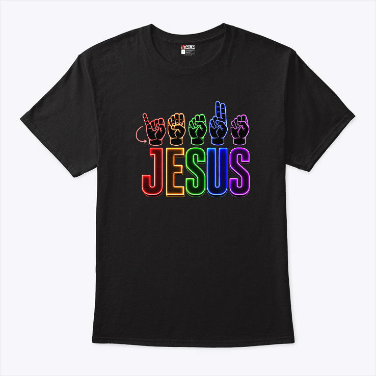 Jesus ASL Sign Language Christian T Shirt