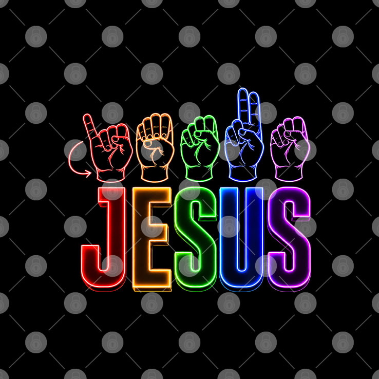 Jesus ASL Sign Language Christian T Shirt