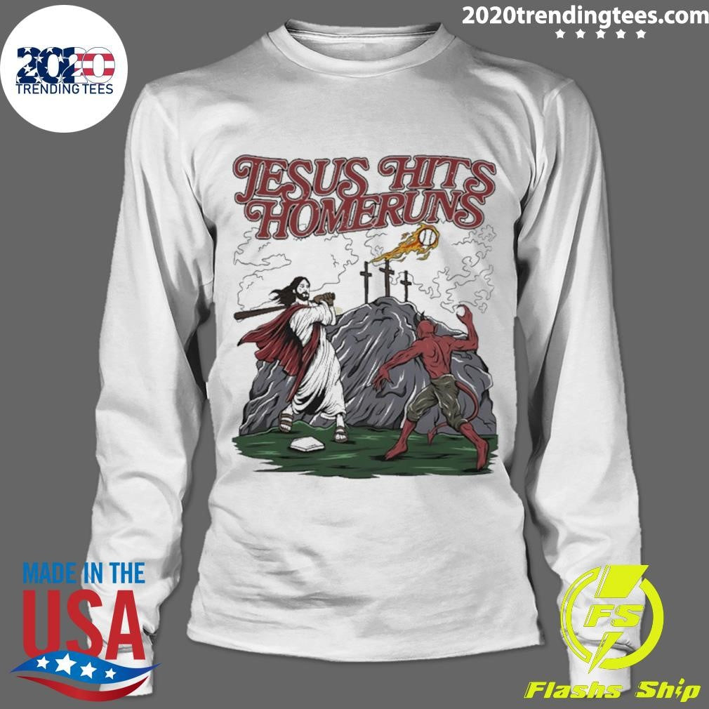 Jesus And Devil Hits Homeruns Shirt