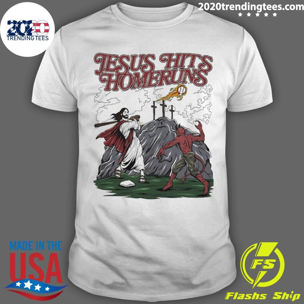 Jesus And Devil Hits Homeruns Shirt