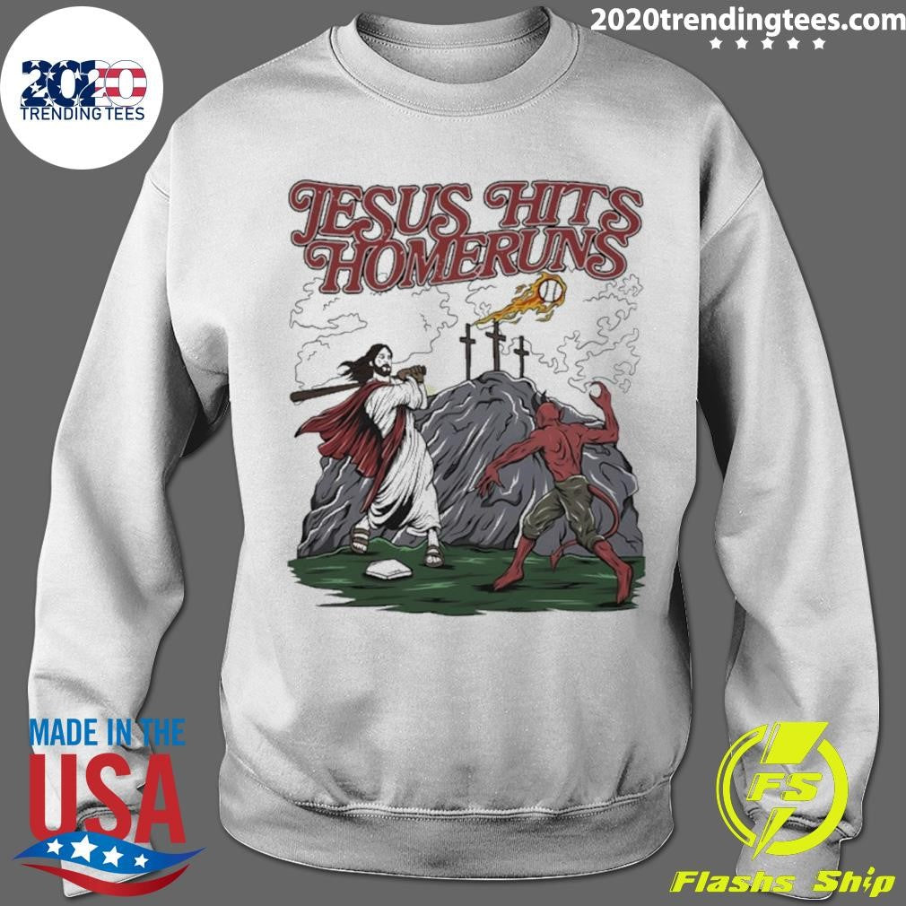 Jesus And Devil Hits Homeruns Shirt