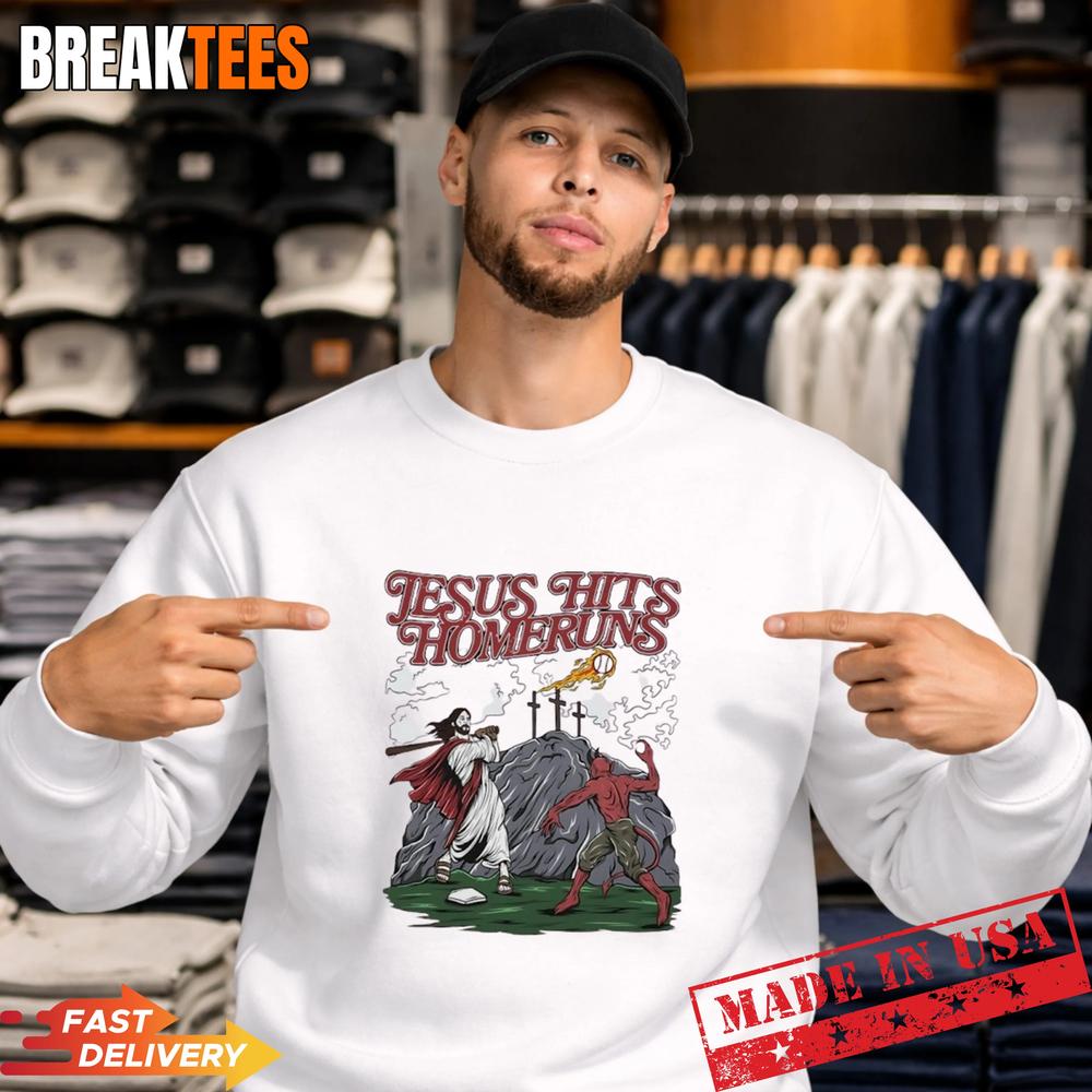 Jesus and Devil hits Homeruns T-Shirt