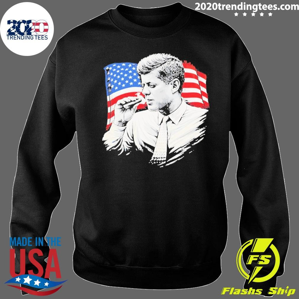 Jfk Cigars American Flag Graphic 2026 Shirt