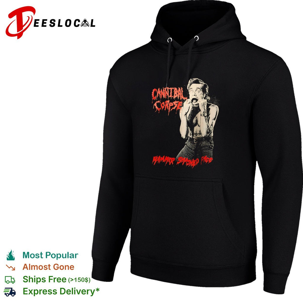 Jim Carrey Ace Ventura Cannibal Corpse Hammer Smashed Face Metal Music Band shirt