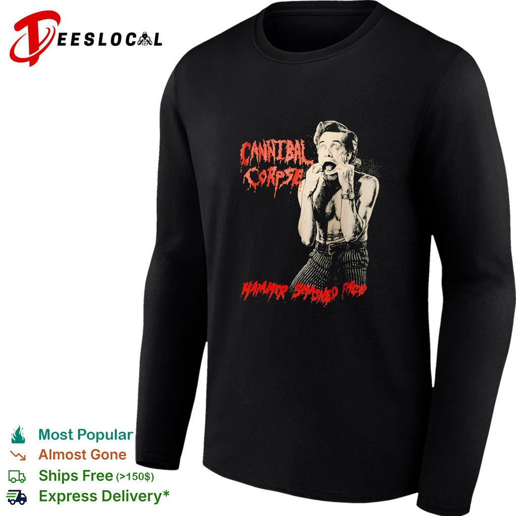 Jim Carrey Ace Ventura Cannibal Corpse Hammer Smashed Face Metal Music Band shirt