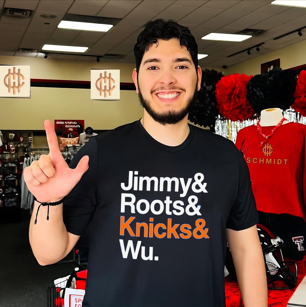 Jimmy And Roots and Knicks and Wu shirt