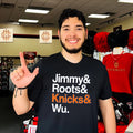 Jimmy And Roots and Knicks and Wu shirt