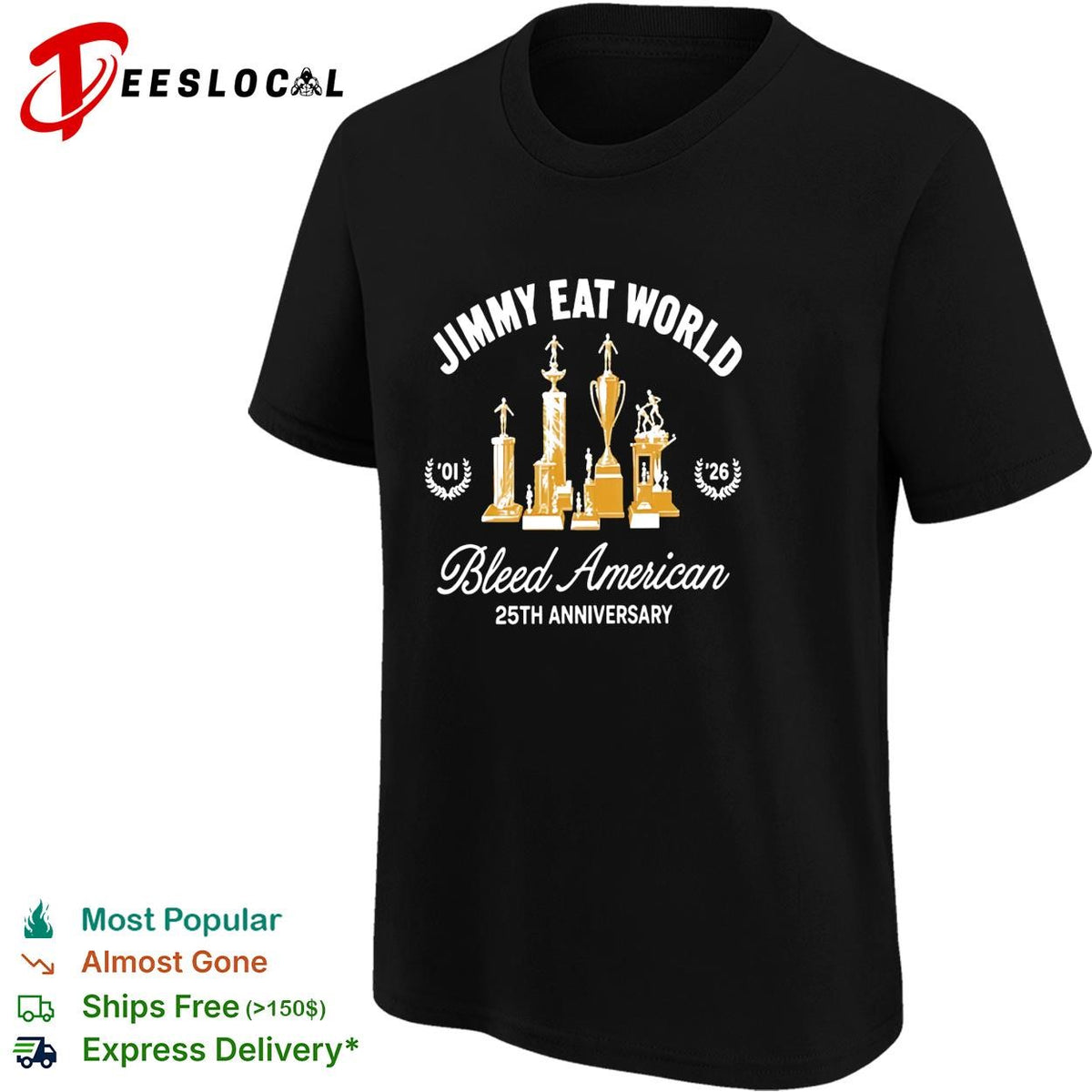 Jimmy Eat World Bleed American 25th anniversary 2001 2026 shirt