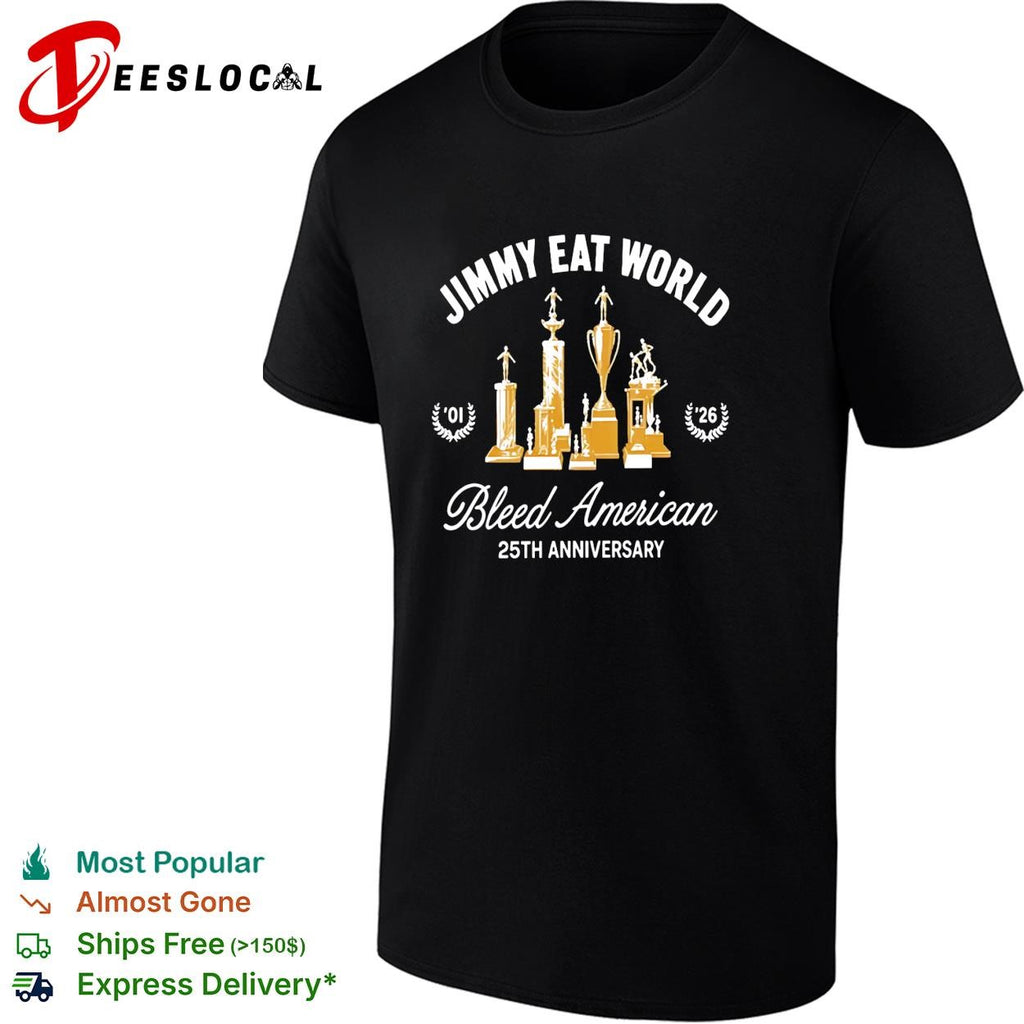 Jimmy Eat World Bleed American 25th anniversary 2001 2026 shirt