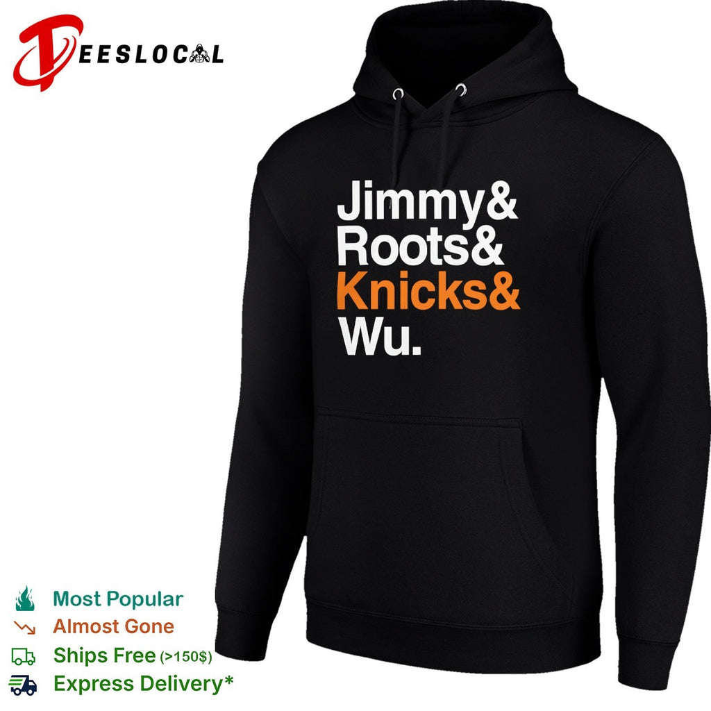 Jimmy Roots Knicks Wu text list shirt