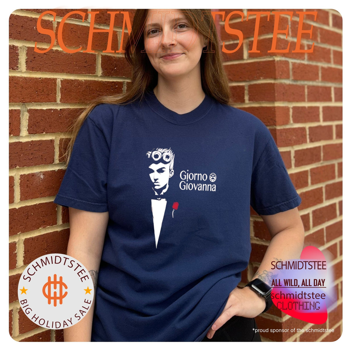 JoJo’s Bizarre Adventure x The Godfather Giorno Giovanna shirt