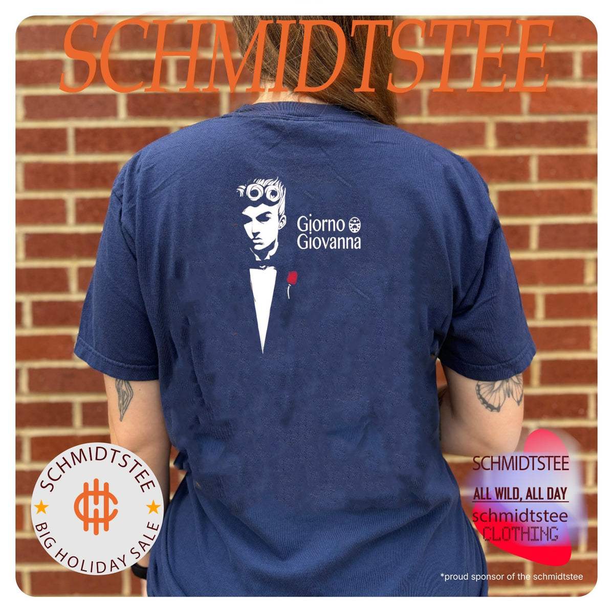 JoJo’s Bizarre Adventure x The Godfather Giorno Giovanna shirt