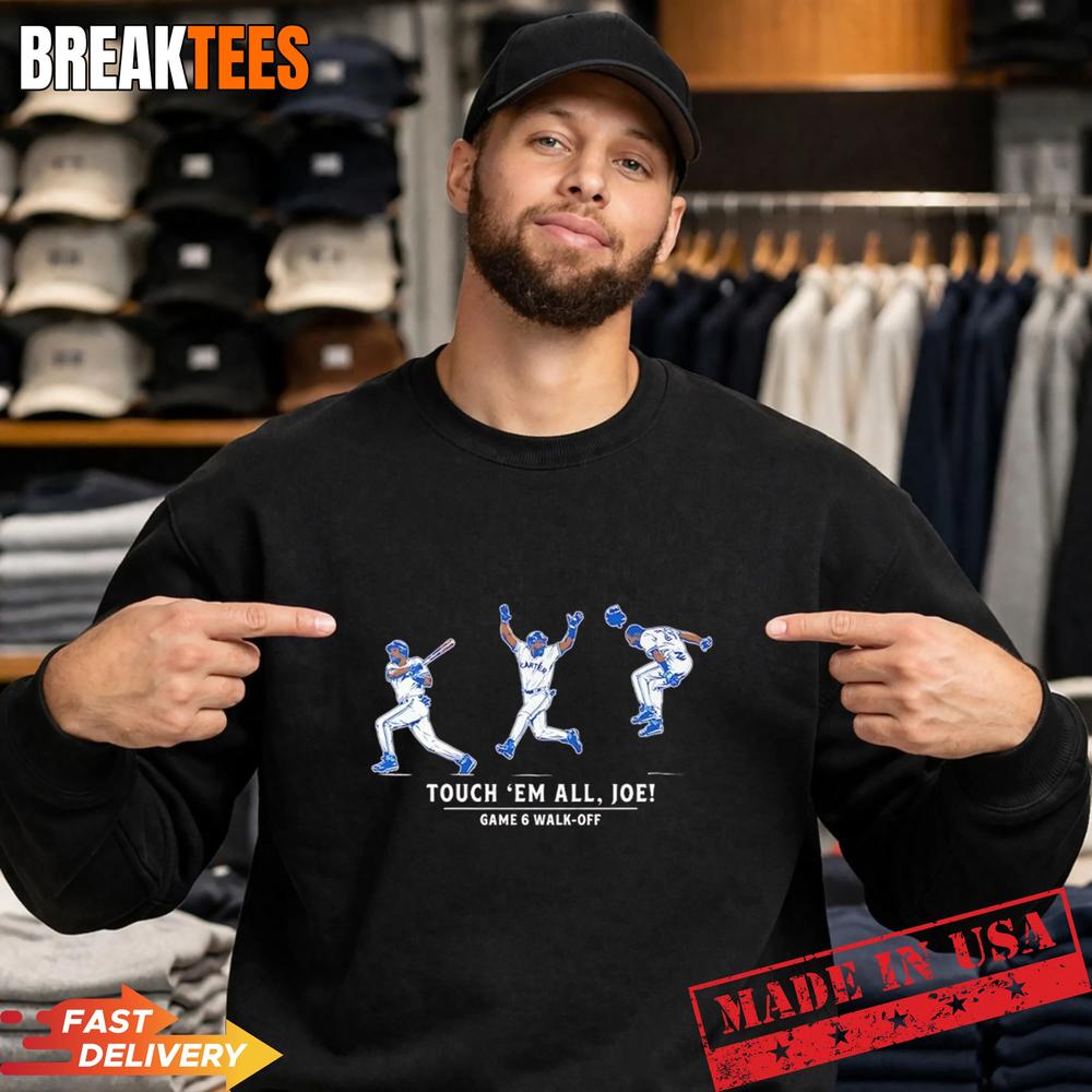 Joe Carter The Game 6 Walk-off touch ’em all Joe MLB player T-Shirt