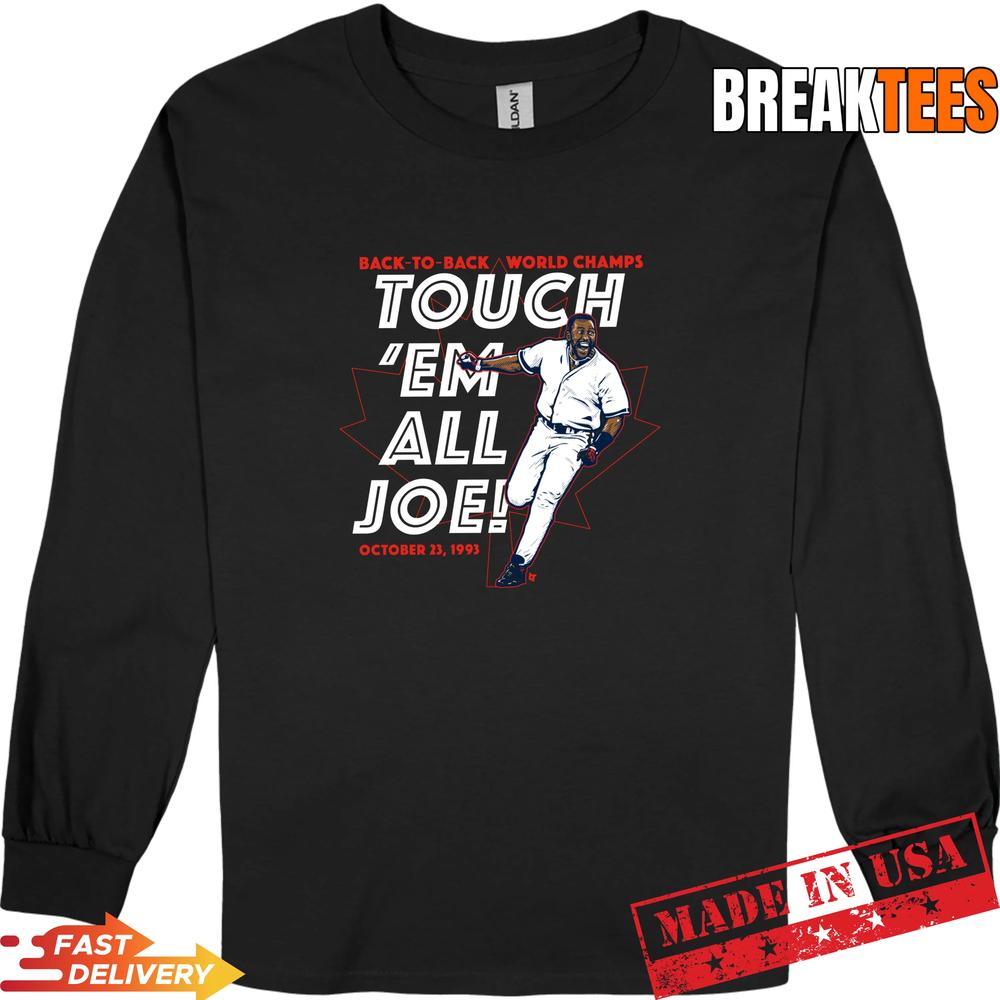 Joe Carter Touch ‘Em All Toronto Baseball Shirt