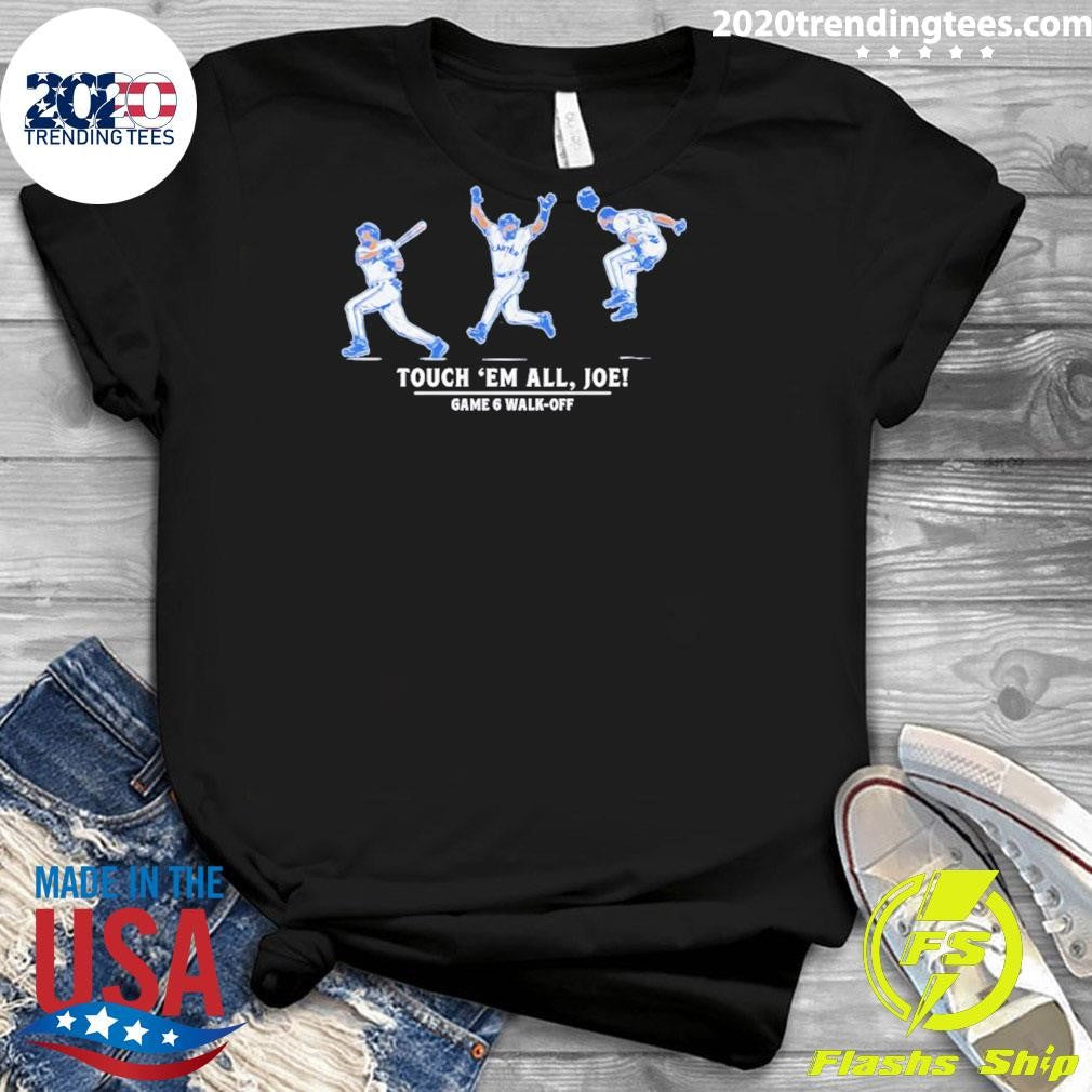 Joe Carter Touch ’em All Joe Game 6 Walk-off Shirt