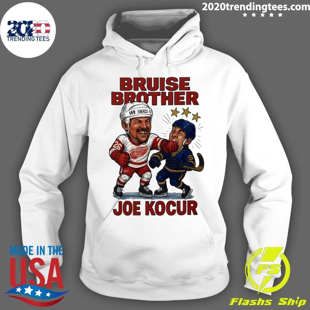 Joe Kocur Bruise Brother Detroit Red Wings Hockey Shirt