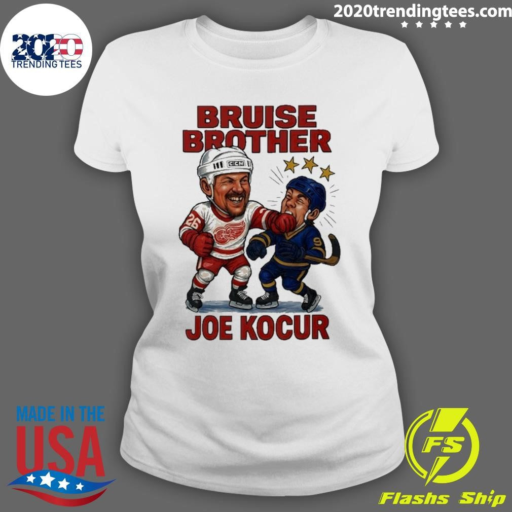 Joe Kocur Bruise Brother Detroit Red Wings Hockey Shirt