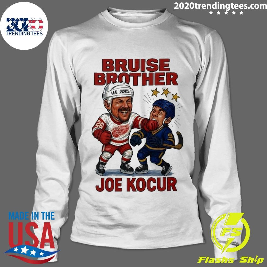 Joe Kocur Bruise Brother Detroit Red Wings Hockey Shirt