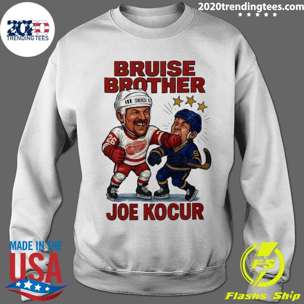 Joe Kocur Bruise Brother Detroit Red Wings Hockey Shirt