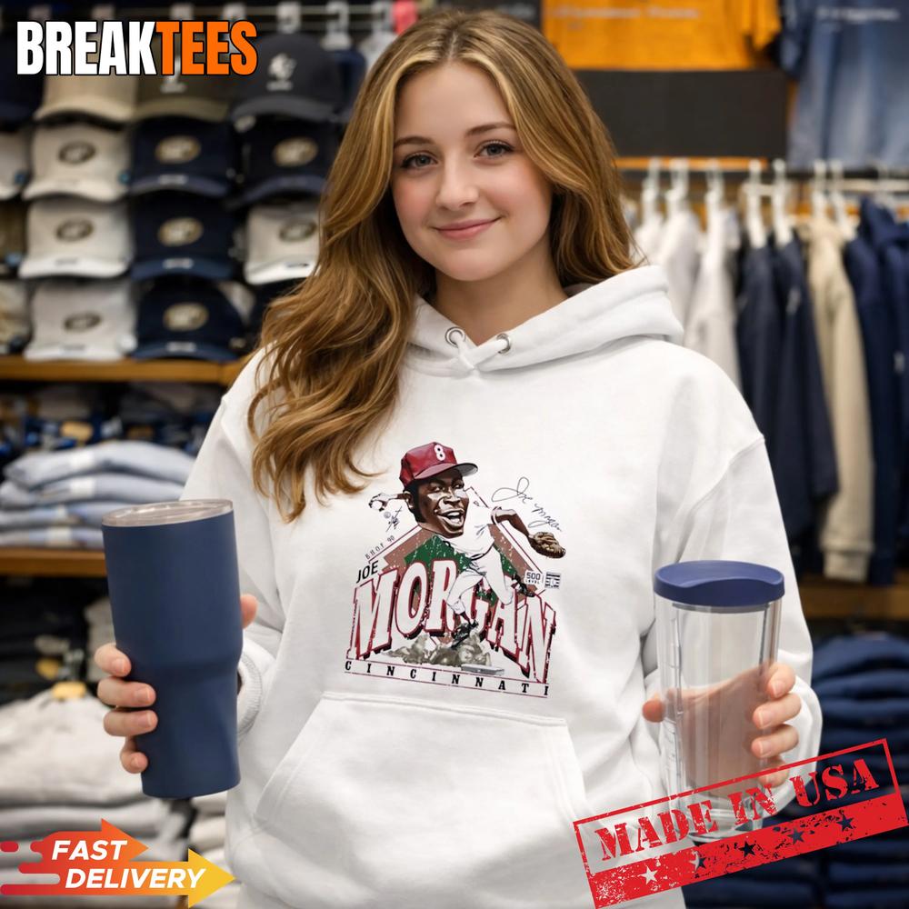 Joe Morgan Cincinnati Reds Bruce Stark Signature T-Shirt