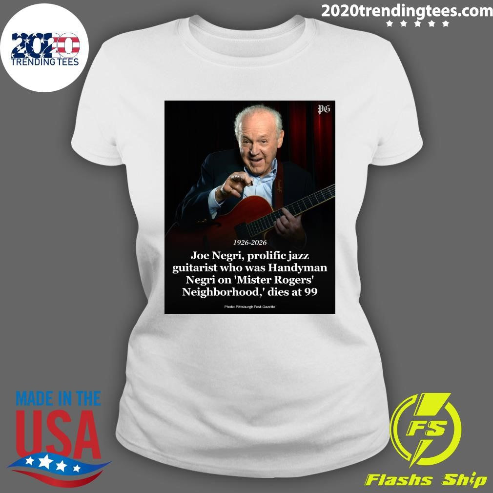 Joe Negri, Prolific Jazz Guitarist Who Was Handyman Negri On Mister Rogers Neighborhood Dies At 99 Shirt