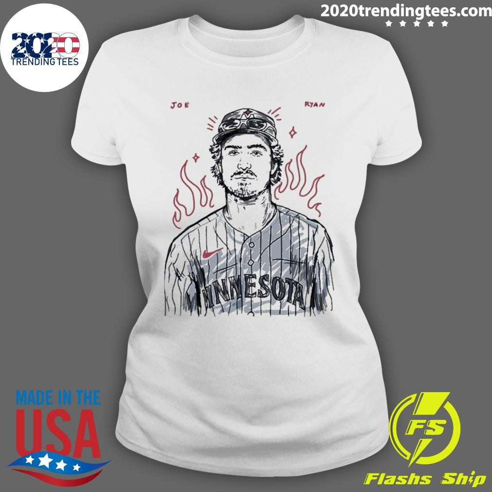 Joe Ryan Minnesota Twins Baseball Sketch Shirt
