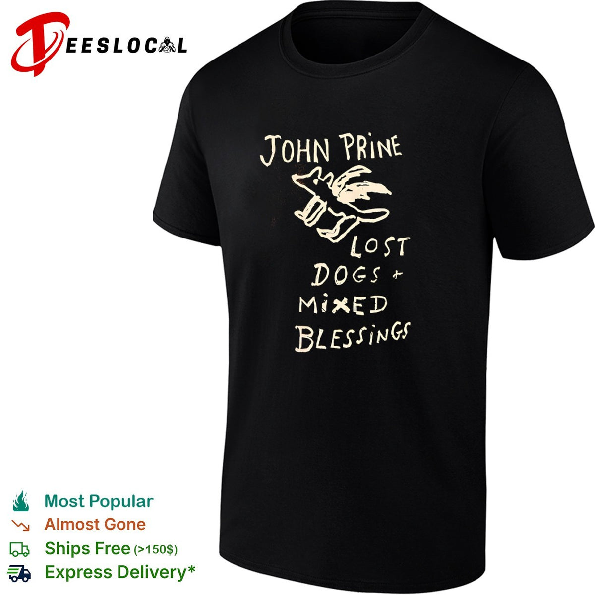 John Prine Lost Dogs and Mixed Blessings shirt