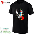 Joker and Venom half face shirt