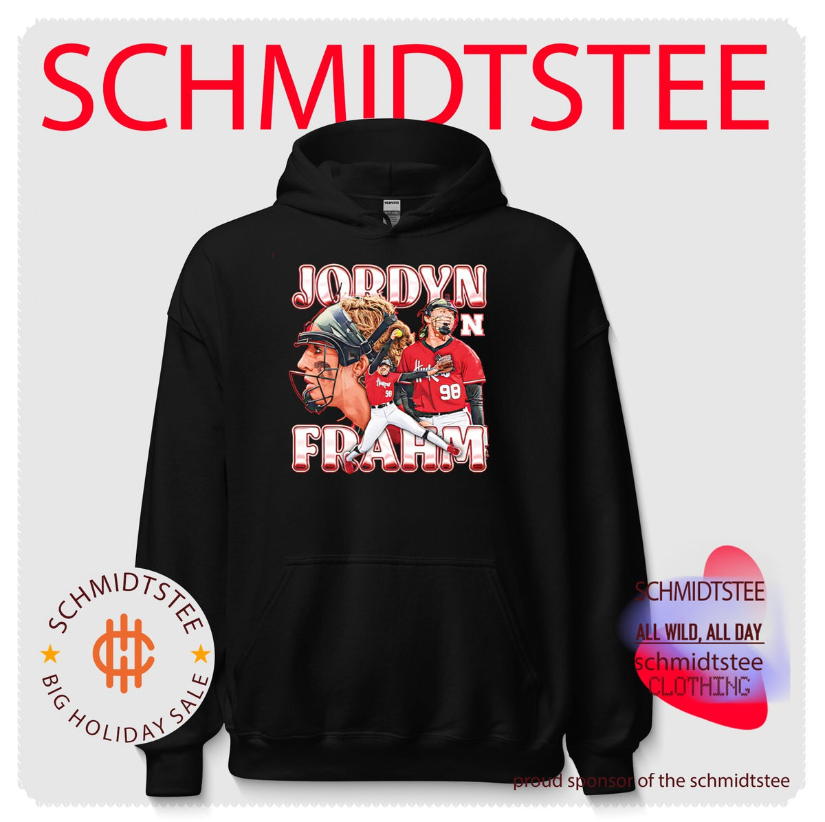 Jordyn Frahm Nebraska Cornhuskers Softball Collage shirt