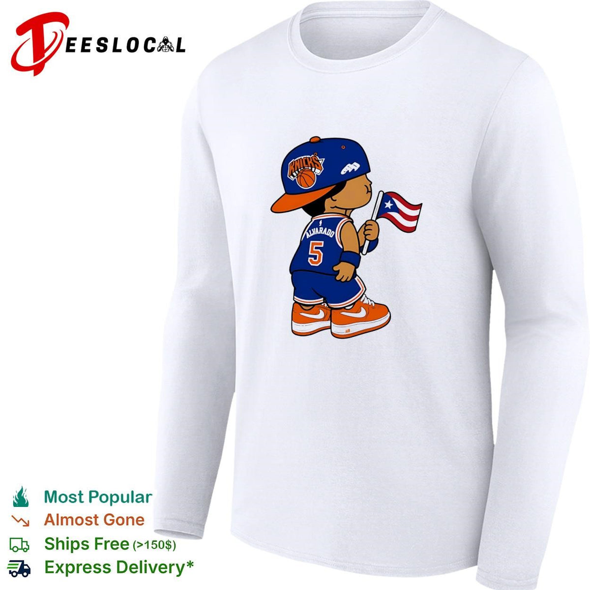 Jose Alvarado Puerto Rico flag shirt