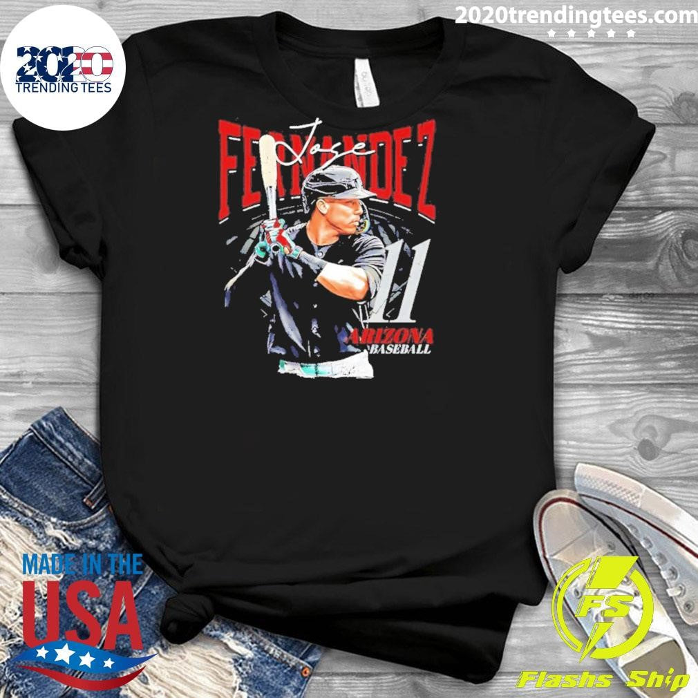Jose Fernandez 11 Arizona Diamondbacks Signature Vintage Shirt