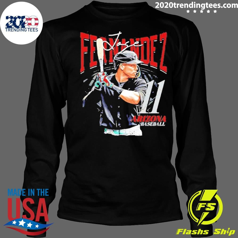 Jose Fernandez 11 Arizona Diamondbacks Signature Vintage Shirt
