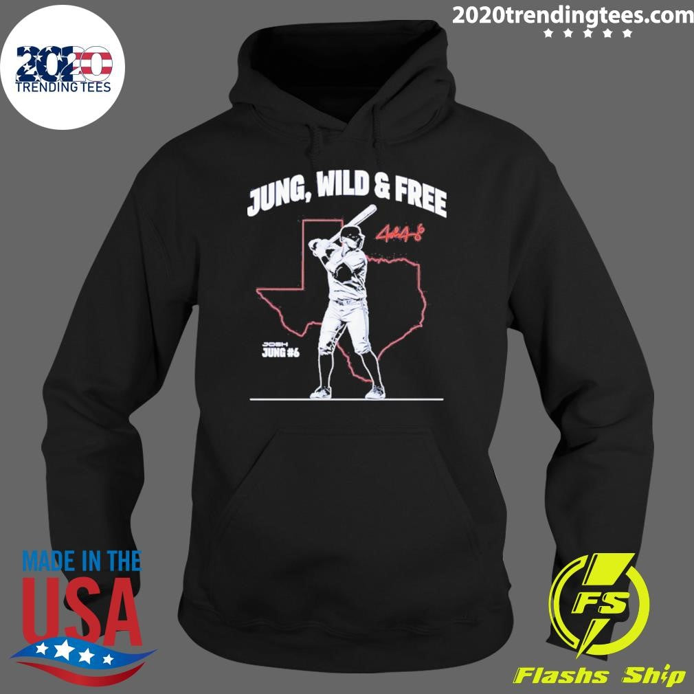 Josh Jung 6 Texas Rangers Jung Wild And Free Map Signature Shirt