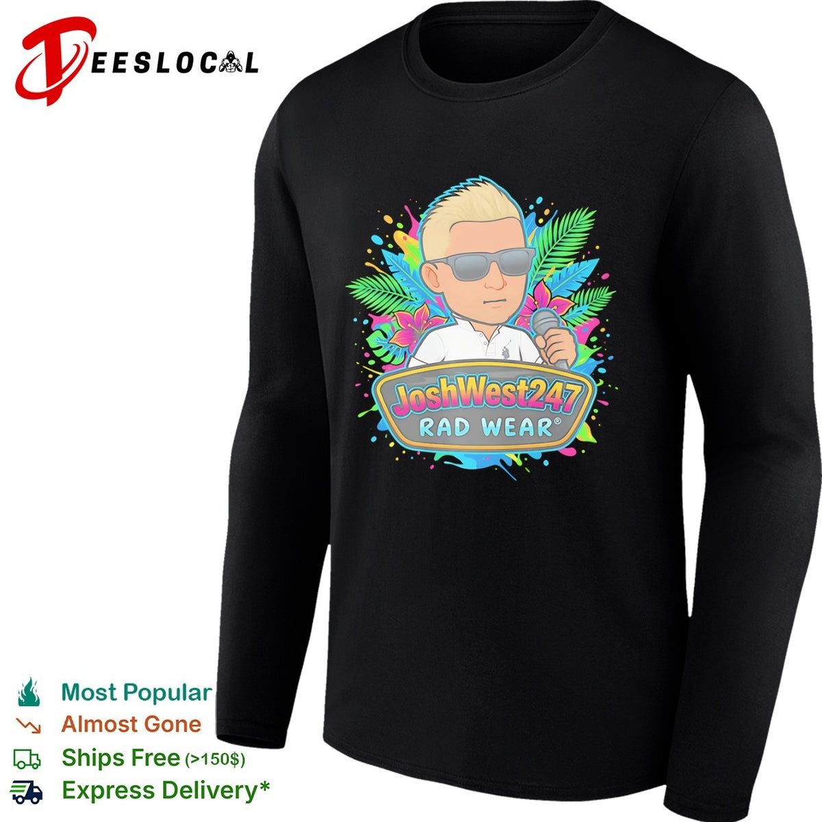 JoshWest247 Rad Wear tropical cartoon shirt