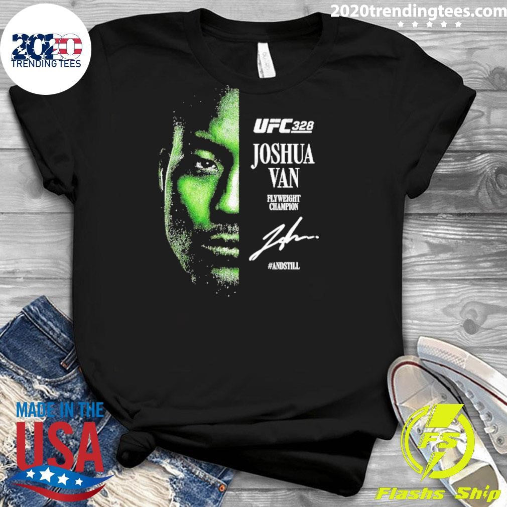Joshua Van Ufc 328 Flyweight Champions Signature Shirt