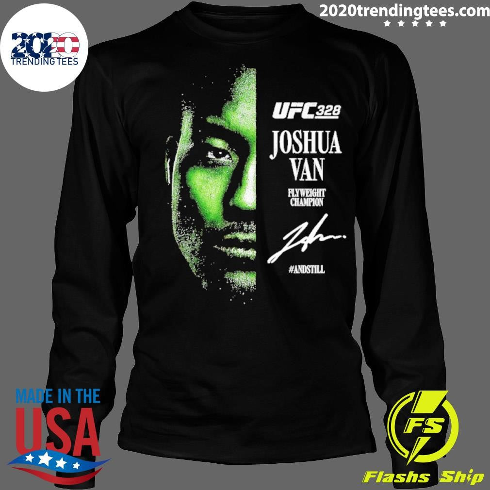 Joshua Van Ufc 328 Flyweight Champions Signature Shirt
