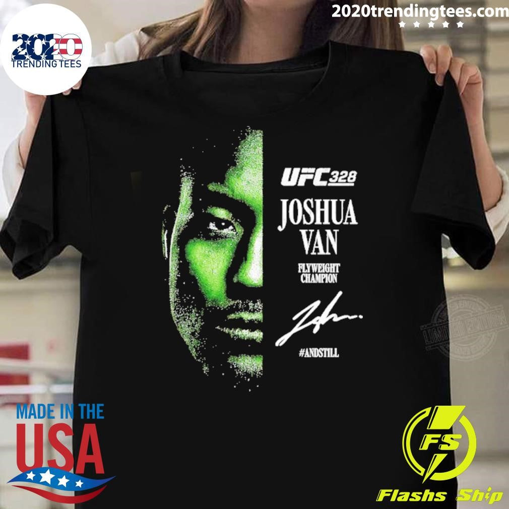 Joshua Van Ufc 328 Flyweight Champions Signature Shirt