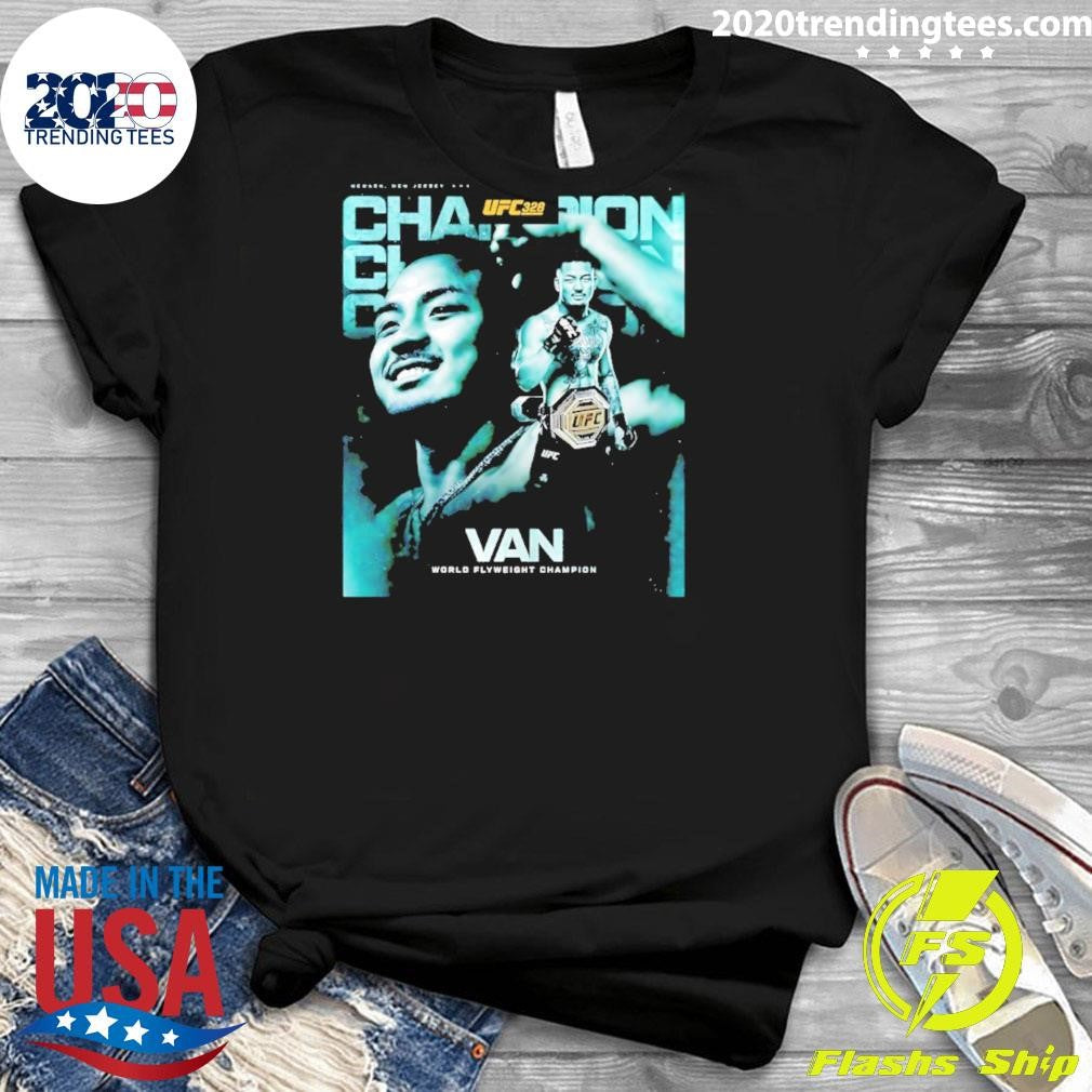 Joshua Van Ufc 328 World Flyweight Champion Shirt