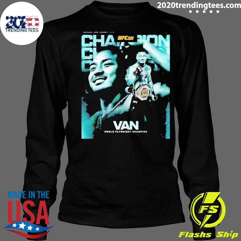 Joshua Van Ufc 328 World Flyweight Champion Shirt