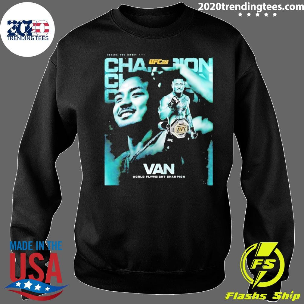 Joshua Van Ufc 328 World Flyweight Champion Shirt