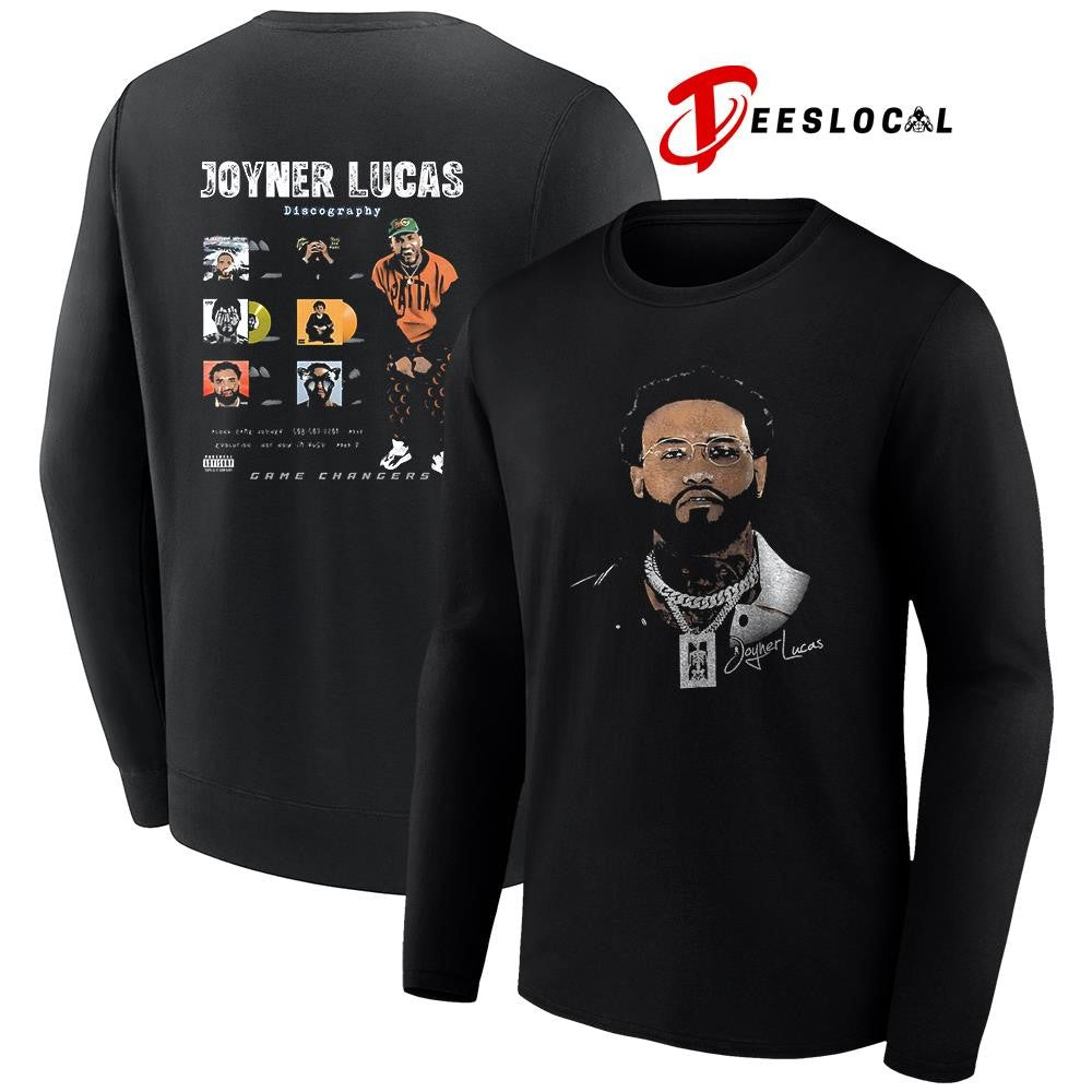 Joyner Lucas discography signature portrait graphic shirt