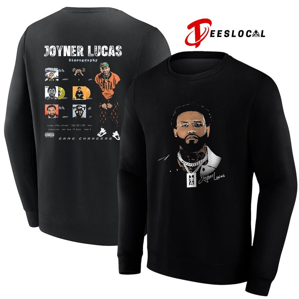 Joyner Lucas discography signature portrait graphic shirt