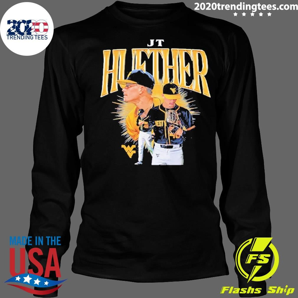 Jt Huether West Virginia Baseball Player Graphic Shirt