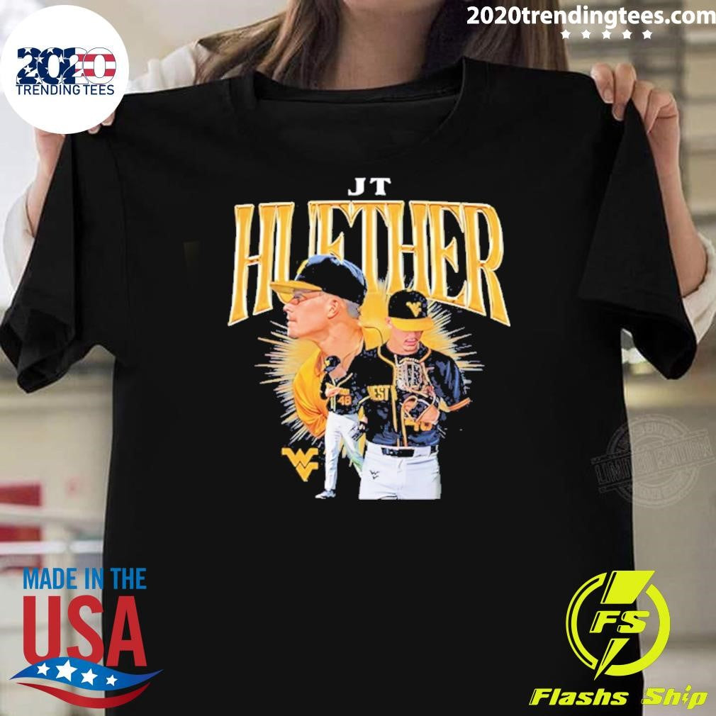 Jt Huether West Virginia Baseball Player Graphic Shirt